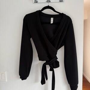 Spanx AirEssentials Black Wrap Top